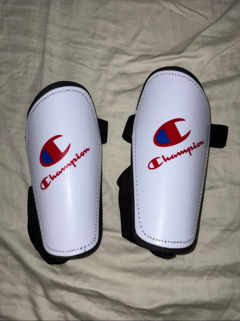 Champion White Shin Guards